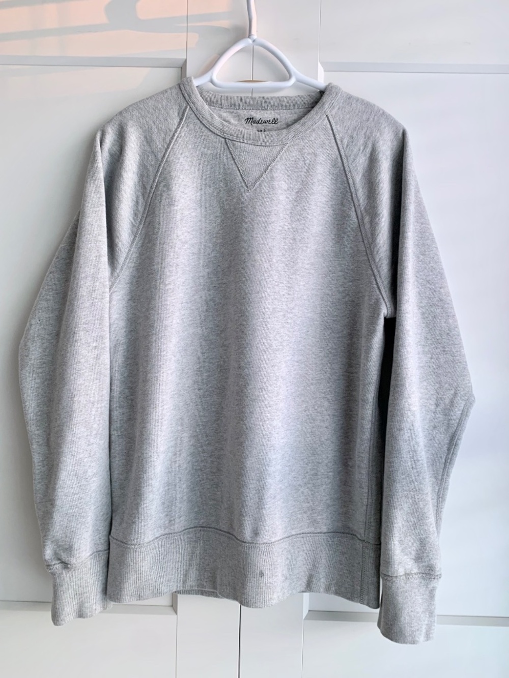 Madewell Crewneck Heavy Cotton Sweatshirt Women's Size S Oversized - Picture 3 of 13